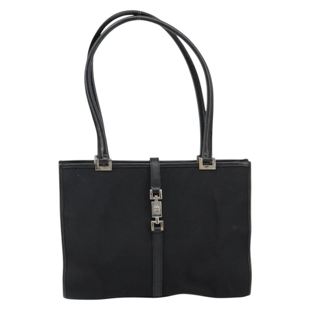 Authentic GUCCI Jackie Shoulder Bag Nylon Black Silver 002 1073 3444 - Picture 5 of 16